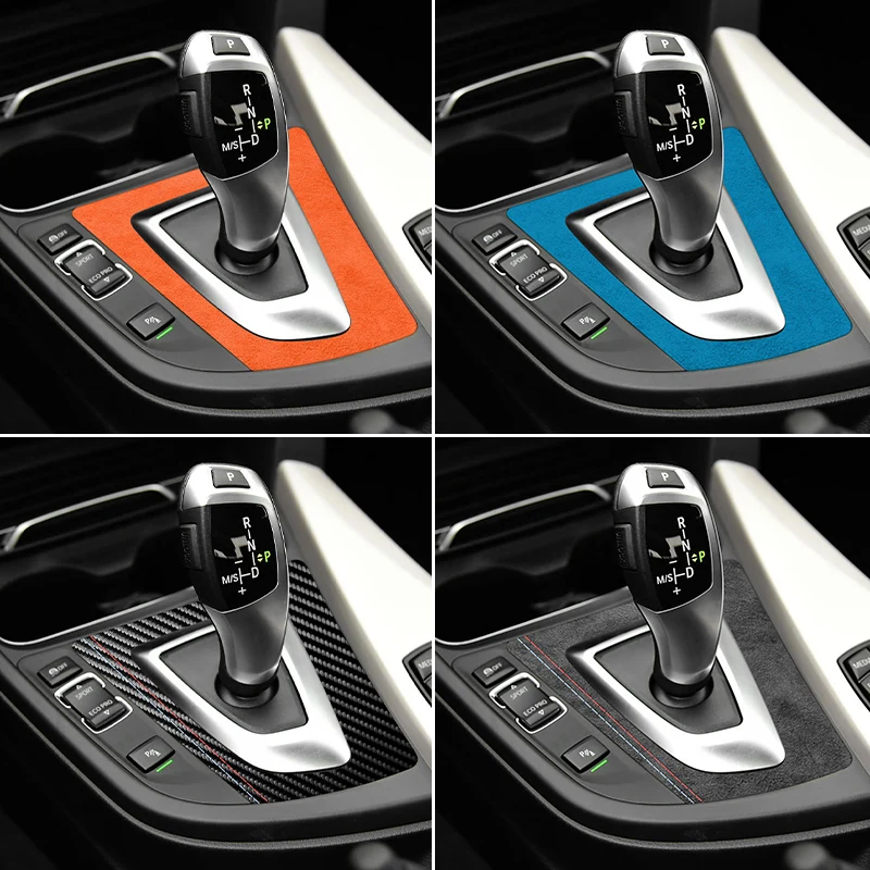 

Carbon Fiber For BMW F30 F34 (2013-2018) F36 (2014-2019) Car Gear Shift Panel Trim Sticker Anti Scratch Interior Accessories