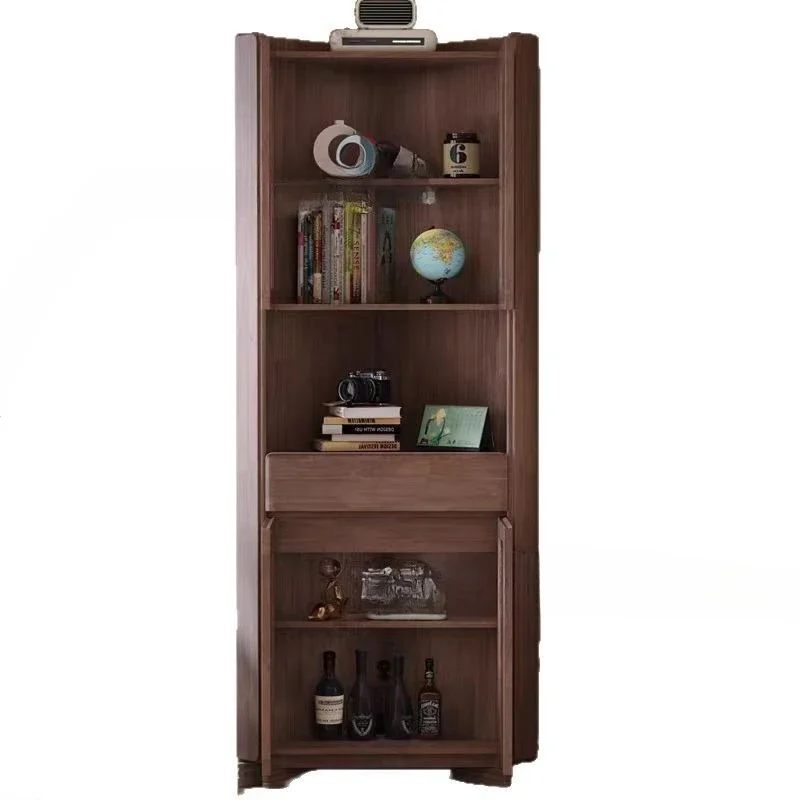 

Nordic, walnut, all solid wood, corner cabinet, modern simplicity, living room, corner cabinet