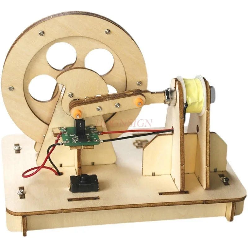 Mini miniature electromagnetic engine model, scientific experimental technology, handmade puzzle DIY material
