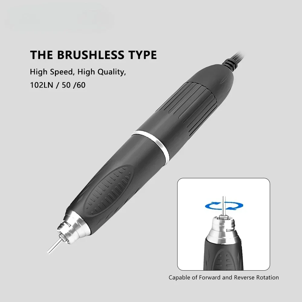 35K & 60K RPM Dental Micromotor Polishing Handpiece STRONG 18/60/102/204 E-type Handle Carbon Brush Handle Dental Lab Equipment