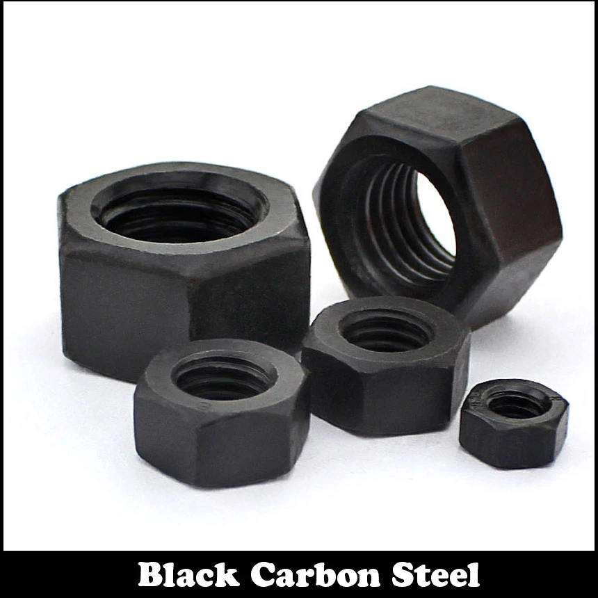 

M12 M12*1.25 M12x1.25 M12*1.5 M12x1.5 DIN934 8.8 Grade Black Carbon Steel Fine Thread Hexagon Hex Nut