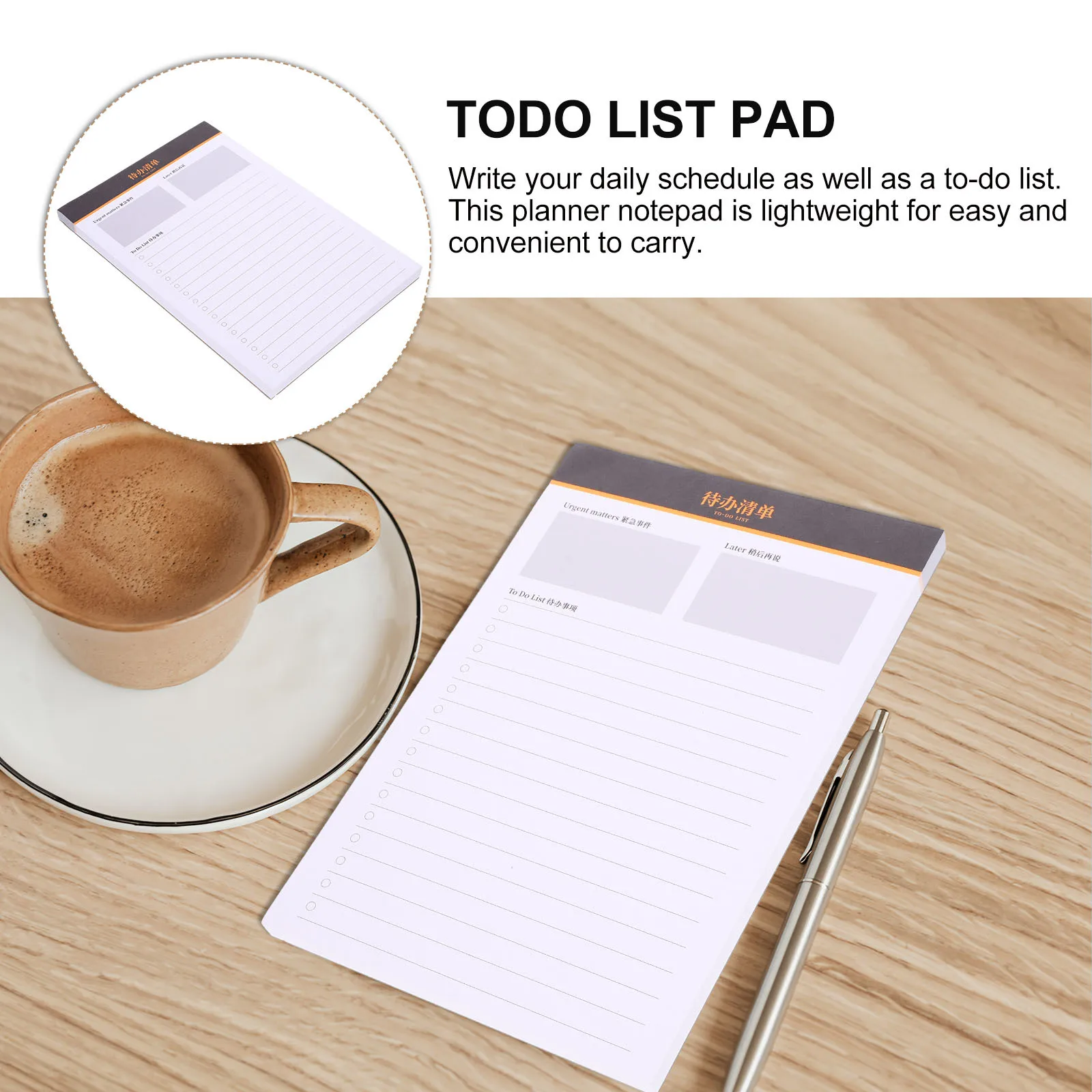 1 Book Tear Off Planner Notepad Daily Schedule to Do List Memo Pad Legal Pad College Ruled Daily Desk Planner for Students