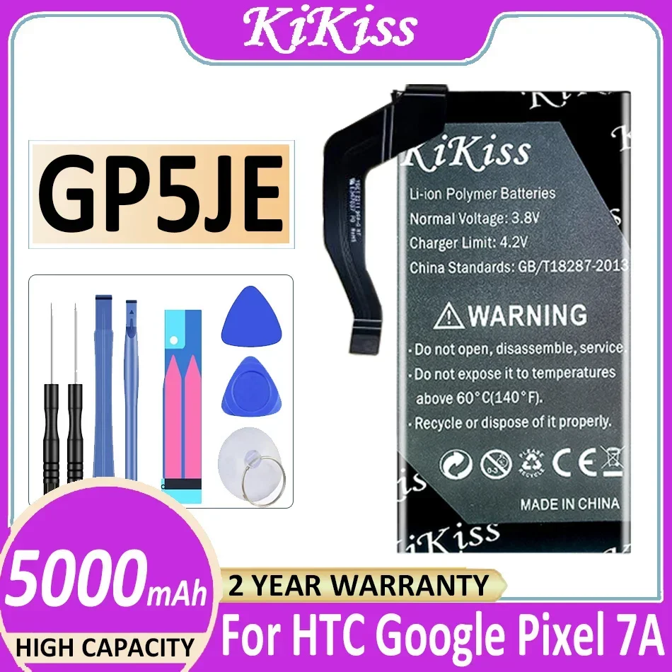 Battery GP5JE 5000mAh For HTC Google Pixel 7A Bateria