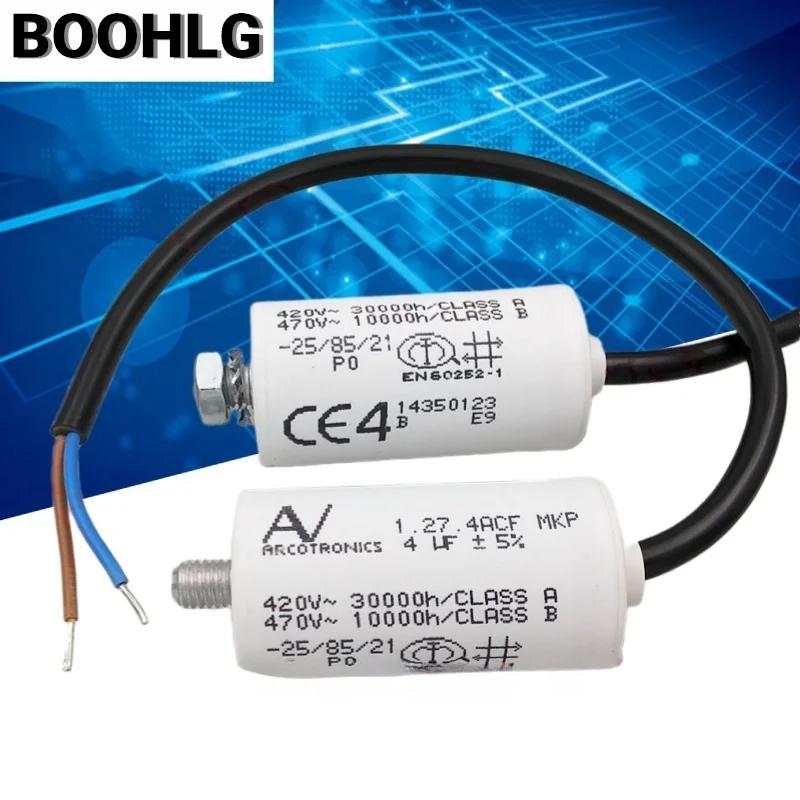 

1PCS AV 1.27.4ACF MKP 4uF Motor Start Capacitor
