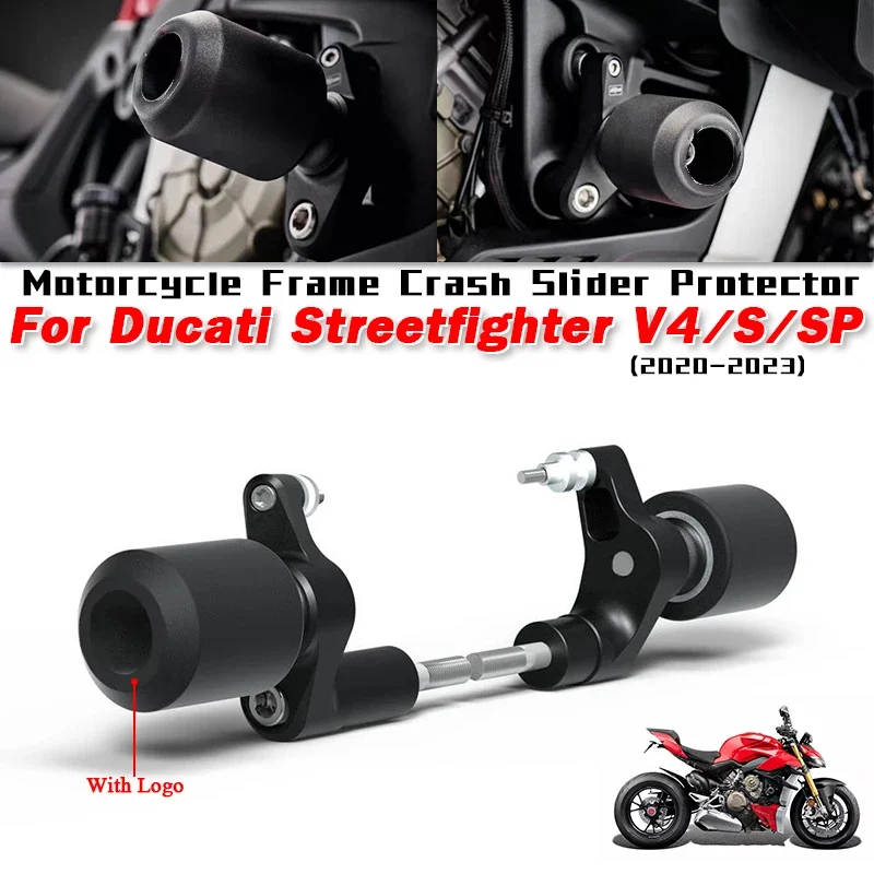 

For Ducati Streetfighter V4 / S / SP 2020-2023 Motorcycle Frame Crash Slider Protector Pads Motorcycle Engine Anti-falling Pads