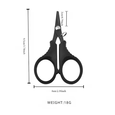 티타늄 코팅 낚시 라인 커터 스테인레스 스틸 다기능 말 PE 낚시 라인 커터 잉어 낚시 도구