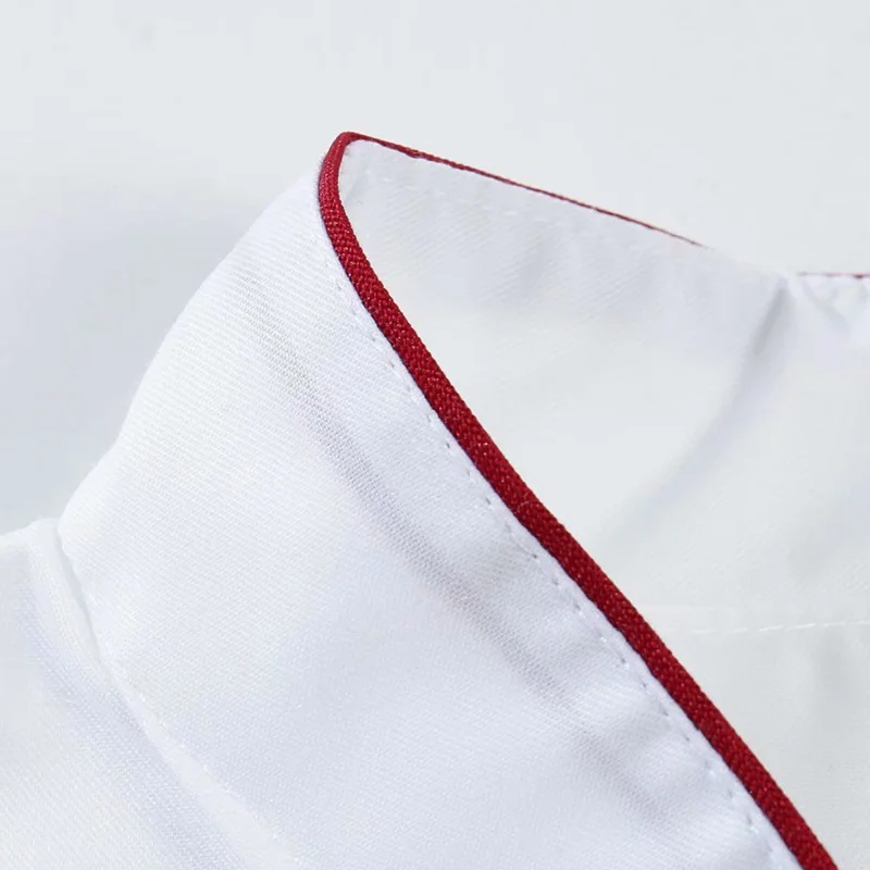 Aanpassen DIY LOGO Print Chef Uniform Keuken Bakkerij Cafe Food Service Lange mouw Ademend Kokskleding Oberjas Overalls