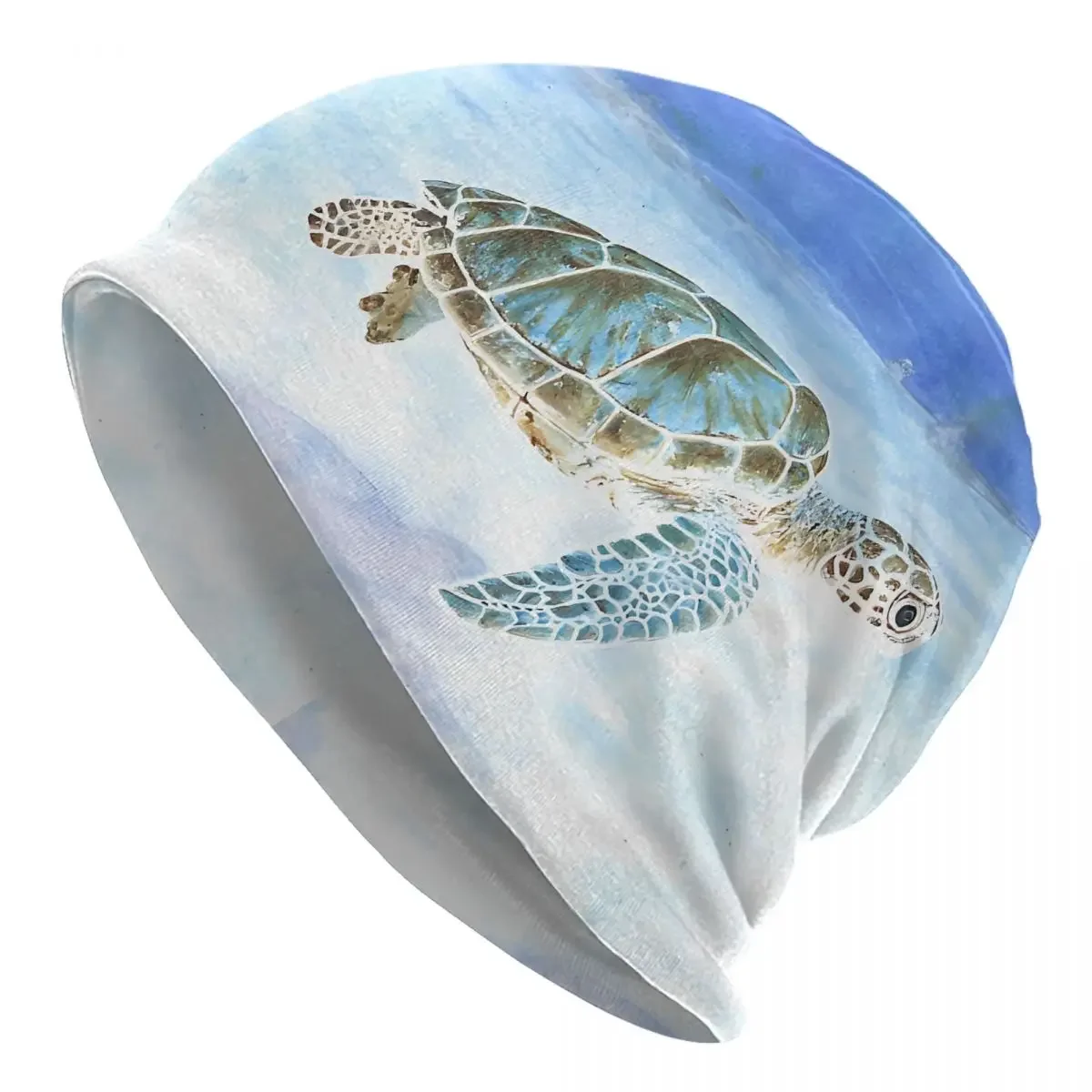 Sea Turtle Underwater Skullies Beanies Outdoor Caps For Men Ski Caps Bonnet Hats