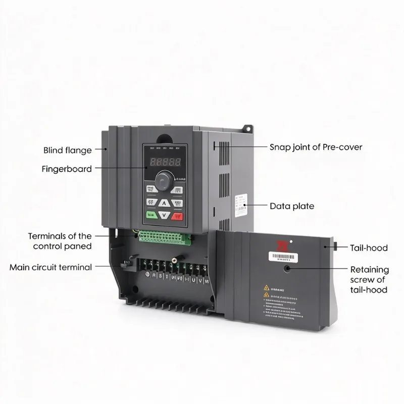 FULING BD600 5.5KW 220V/380V Frequency Drive for spindle motor speed control 1000Hz 3-phase output R
