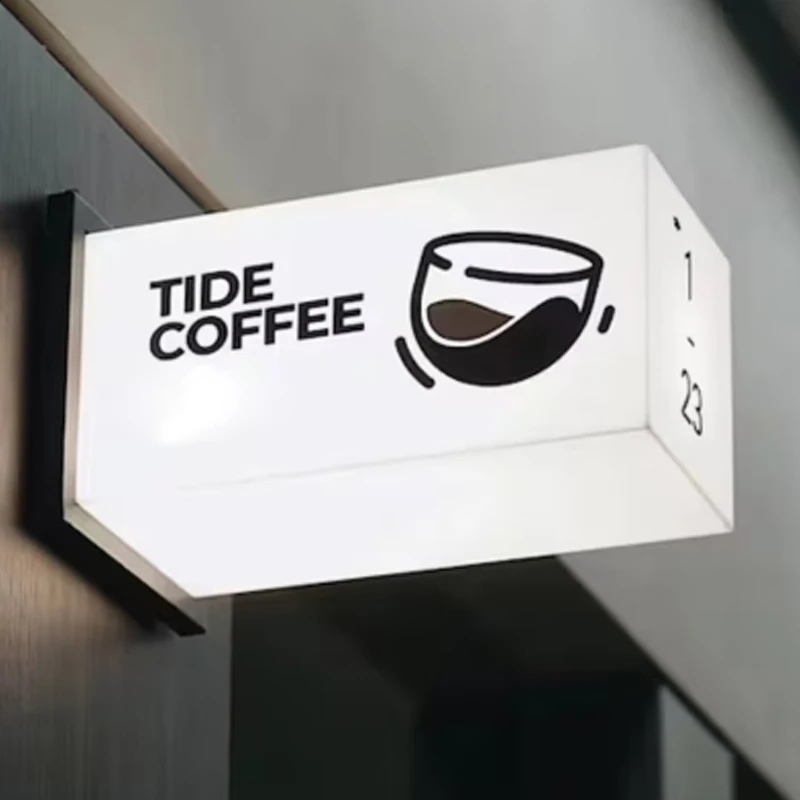 

Водонепроницаемый светодиодный двухсторонний круглый лайтбокс для наружной рекламы, неоновая вывеска, световой короб для бизнес-акций