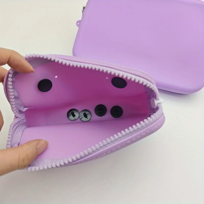 1pc Silicone Coin Purse Pendant Silicone Mobile Phone Storage Bag, Multi-color Beach Bag Pendant Pouch - Secure Phone