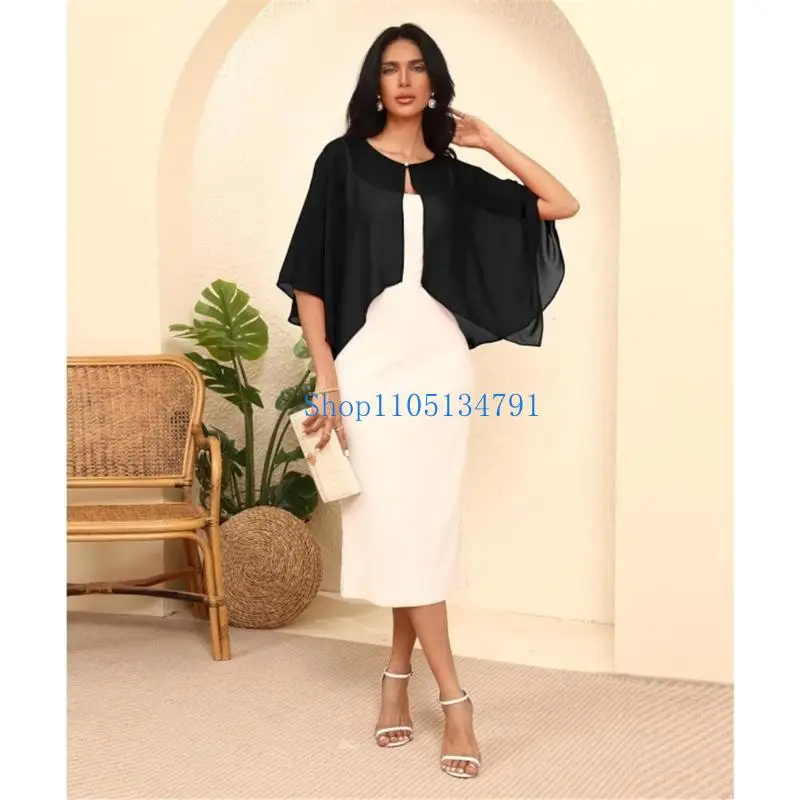 98km-シフォン-ウェディング-ストール-花嫁用-軽量-カバーアップ-シワになりにくい-旅行