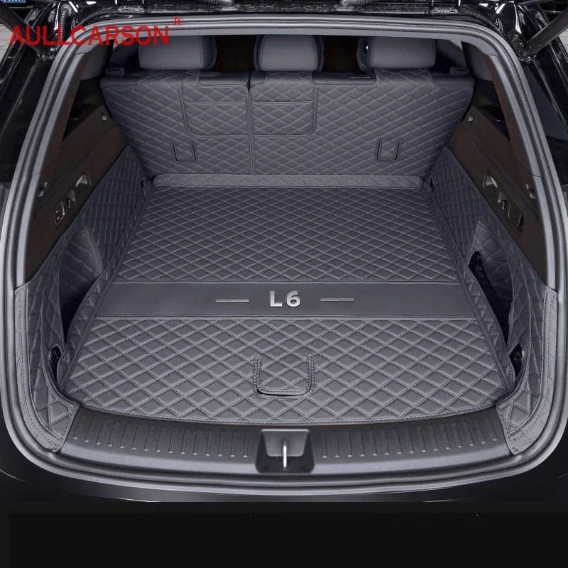 For Lixiang LI L6 2024 2025 Trunk Mats Fully Surrounded Leather Durable Cargo Liner Boot Carpets Full Coverage Car Accessories