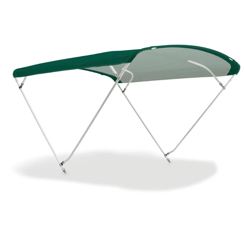 

Высококачественный бимини-топ, шикарный чехол для лодки с 4 арками, белый лакированный алюминиевый сплав с зеленым полиэстеровым холстом для лодок, плотов