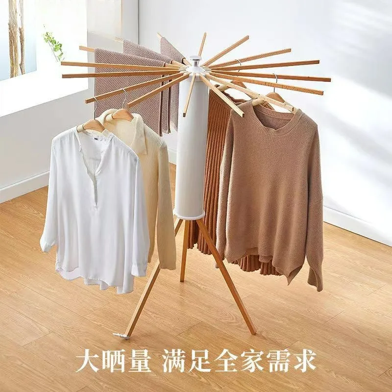 8-Arm Octopus Drying Rack, Easy Fold Floor Standing Clothes Organizer, No Assembly Required for Home