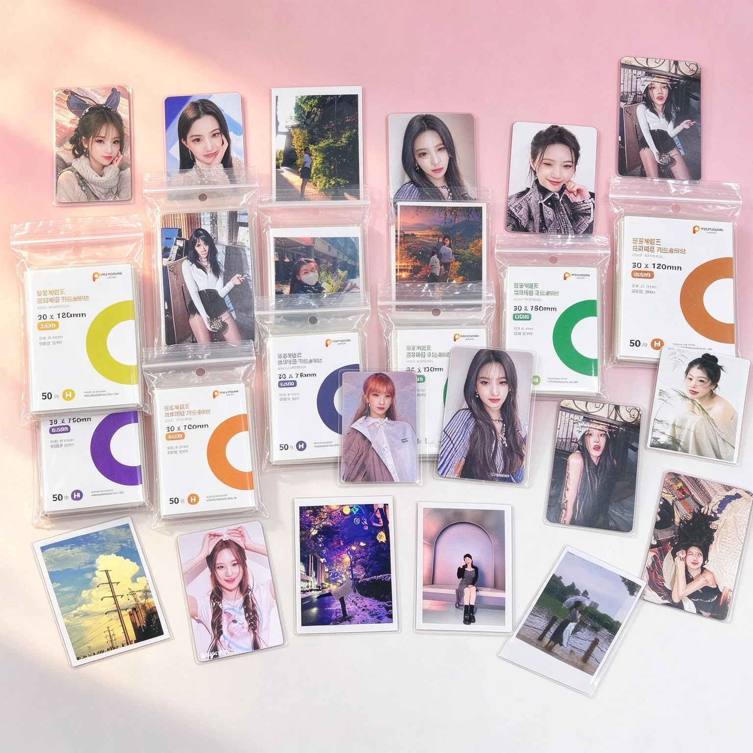 50Pcs 63.5x88mm Hard Photo Card Sleeves Clear Acid Free CPP Anti-Scratch Kpop Photocard Holder Protector Film Album Binder TCG