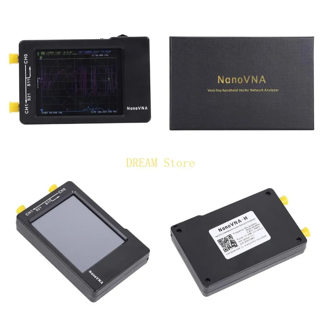 Nâng Cấp Mới NanoVNA-H 50KHz ~ 1.5GHz VNA Màn Hình LCD 2.8Inch HF VHF UHF UV Vector Mạng Phân Tích Ăng Ten phân Tích Bán Chạy
