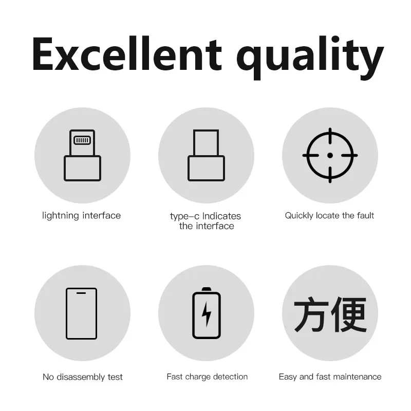MAANT Detachable Mobile Phone Tail Plug Test Fast Charge Board For IPHONE Android Lightning TYPE-C No charging Fault Detection