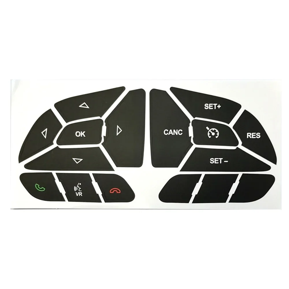 Car Steering Wheel Control Button Repair Stickers Decals For Dodge Charger 2016 - 2022 Auto Accessories 