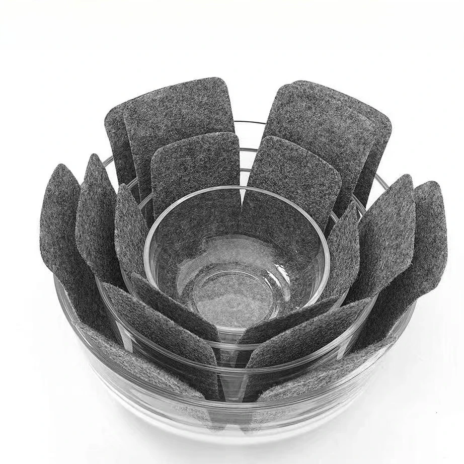 Felt Pot Mat Hexagonal Bowl Dish Tableware Anti Slip Insulation Mat Non Stick Pot Protection Mat Inventory Felt Non-woven Fabric