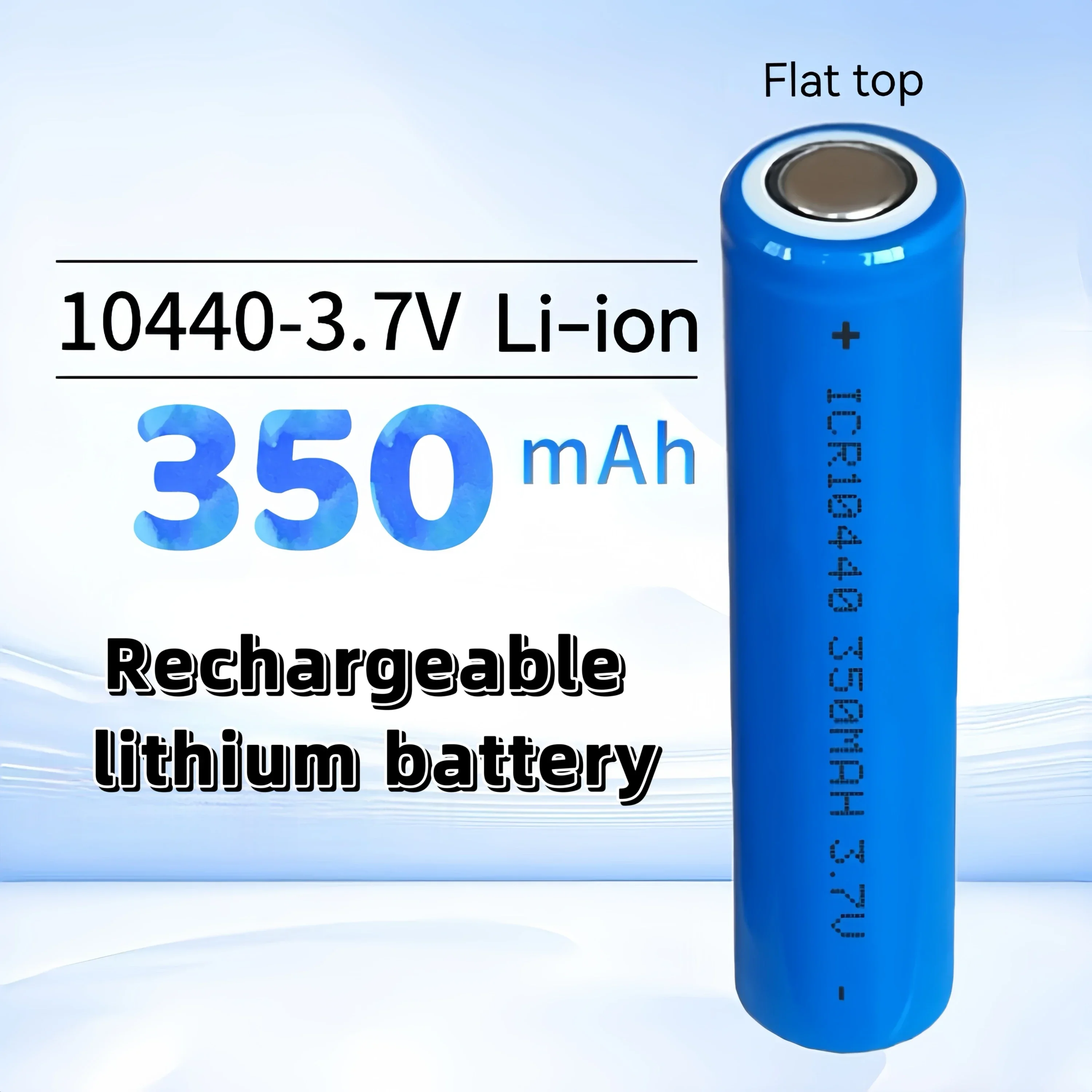10440 350mAh بطارية AAA 3.7 فولت بطارية ليثيوم أيون قابلة للشحن للميكروفون مصباح يدوي راديو ألعاب فيديو وحدات التحكم قوة البنك لعبة