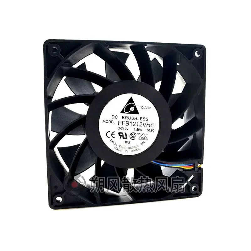 for Delta FFB1212VHE 12038 12V 1.5A 12CM PWM Temperature Control Speed Regulation High Performance Cooling Fan