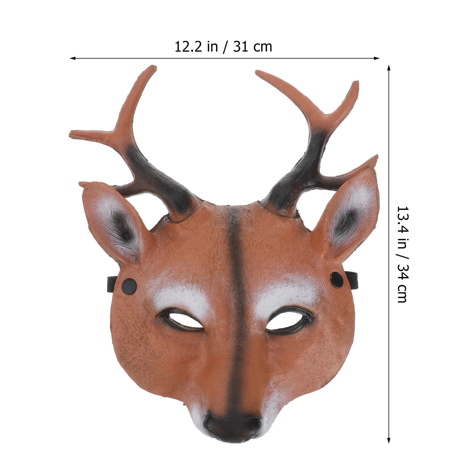 Masker Kostuum Prop Full Face Halloween Rendieren Maskerade Party Kerst Cosplay Kind