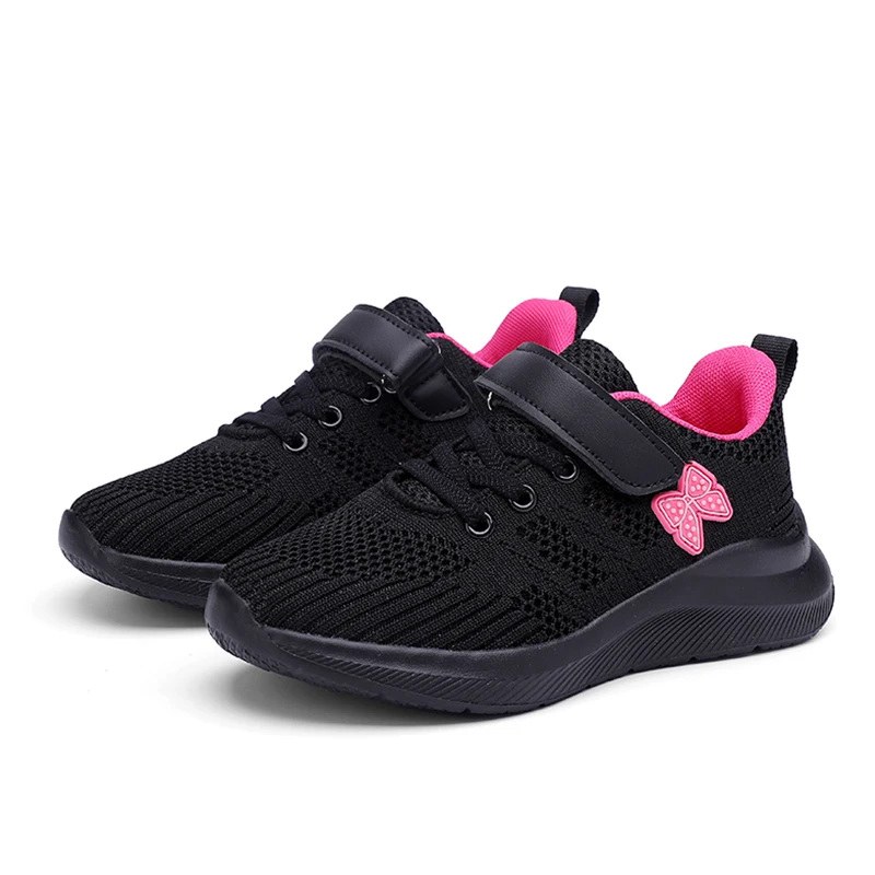Niedliche Mädchen-Freizeitschuhe, leichte Mesh-Laufschuhe für Studenten und Kinder, flache, bequeme Wanderschuhe, rutschfest – Detail 14