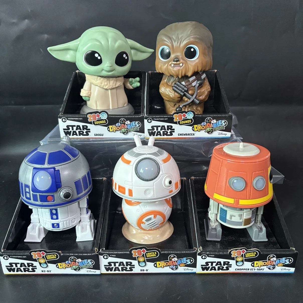 Star Wars Droidables & Friends R2-D2, BB-8 & C1-10P Grogu 
