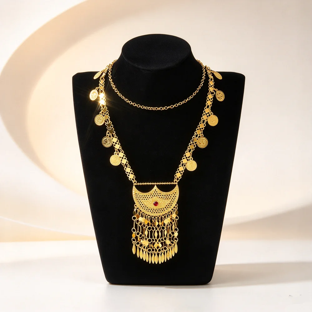 Long collier turc kurde en for - Ethnic Fashion Co In avis et prix