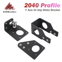 DIY 3D Printer Parts 2040 Profile Y Axis 42 Stepper Motor Bracket Fixed Mount Plate Spare Kit For Ender3 42 step motor support