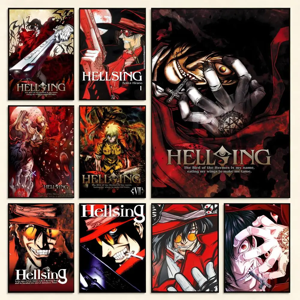 Dark Vampire Action H-Hellsing Ultimate Poster Series Print Unframed Aesthetic Wall Decor Gift Living Room Bedroom