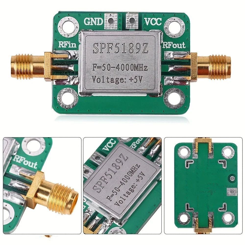 NEW-RF Amplifier, Low Noise LNA 50 to 4000MHz SPF5189Z / 5-6000MHz RF Amplifier for Amplifying FM HF VHF UHF Radio Signal