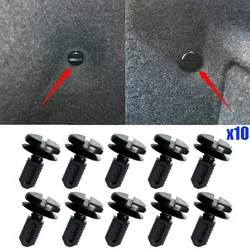10Pcs Car Trunk Lid Dash Battery Cover Shield Boot Lining Trim Clips For BMW 5 series E60 2003 2004 2005 2006 2007 - 2010 New