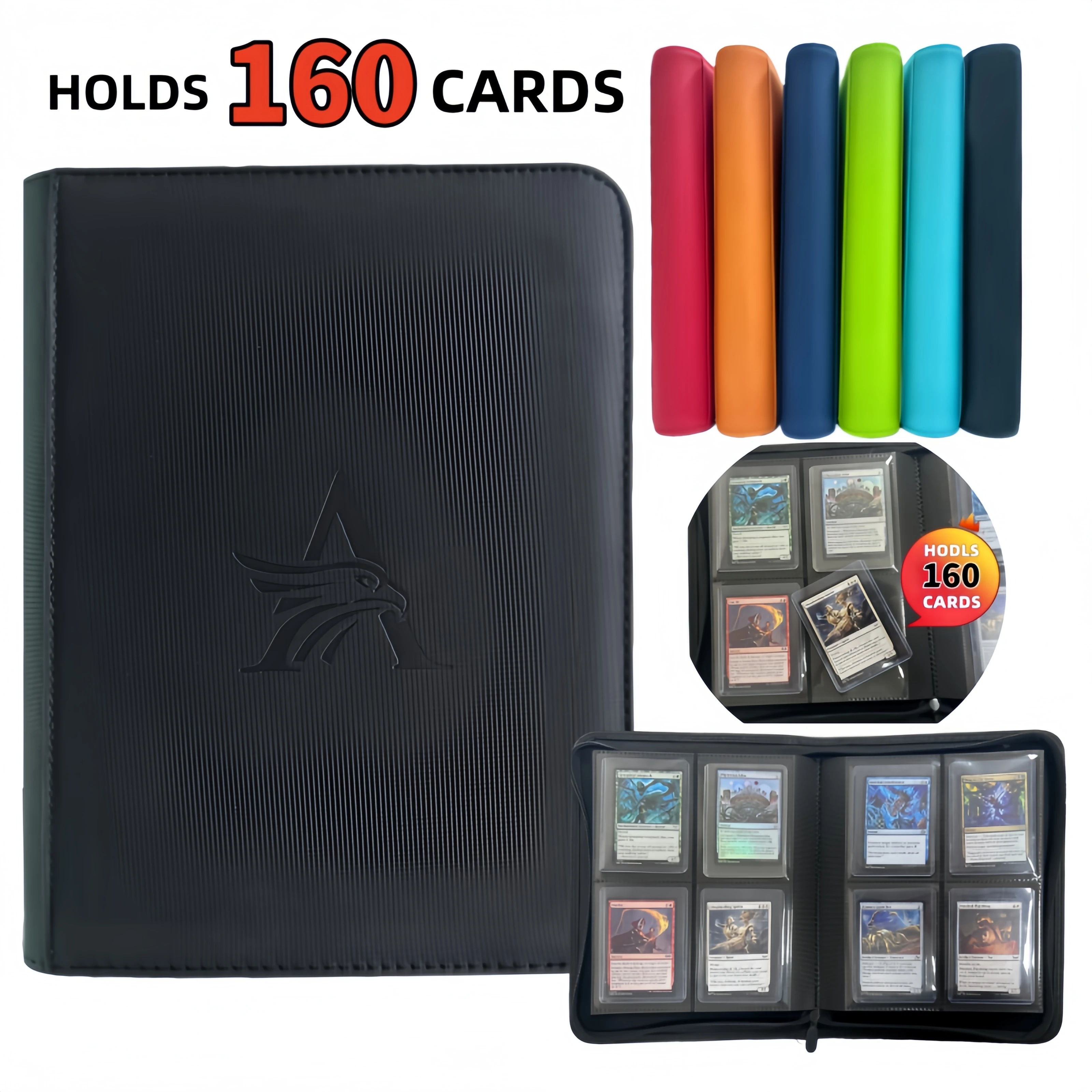 

​ ​ Папка для карточек Top Loader на 4 кармана (на 160 карт) – Прочное промышленное хранилище для TCG и спортивных карт. Мечта коллекционера