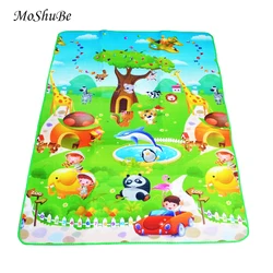 Baby Play Mat 180*120*0.5cm Double Side Dinosaur+Animal Car Children Floor Carpet Kids Crawling Rugs Baby Game Pad Gym Cushion