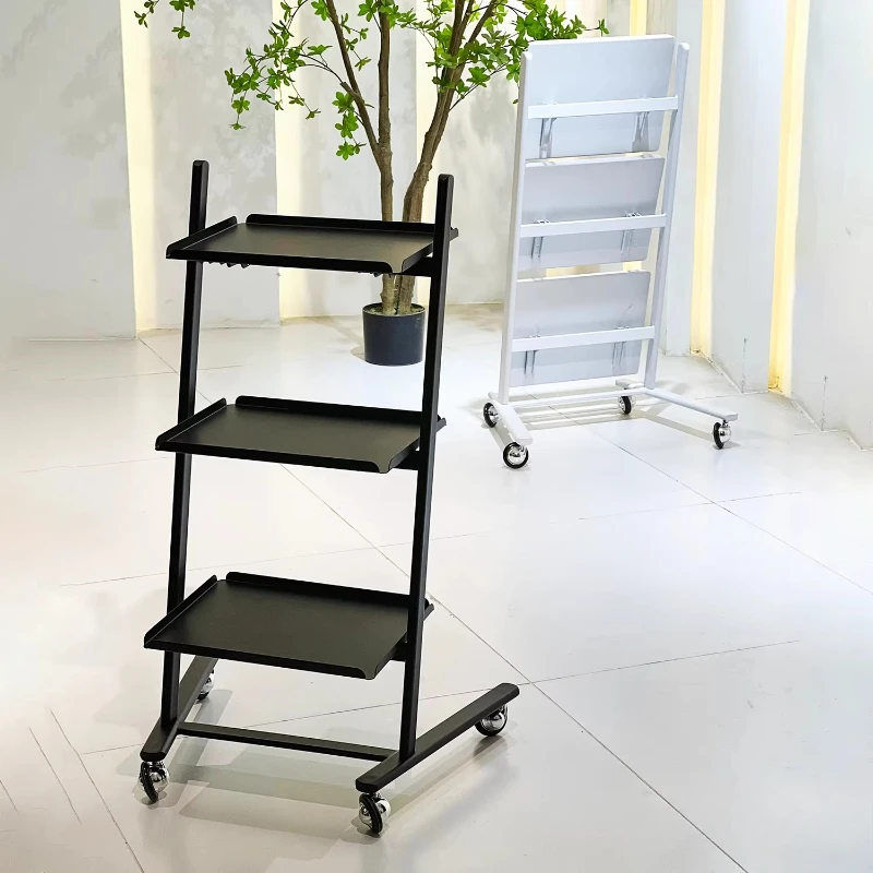 

Aesthetic Auxiliary Salon Cart Trolley Furniture Multi-Layer Storage Moisture And Rust Resistant Chariot Hair Salon Furniture