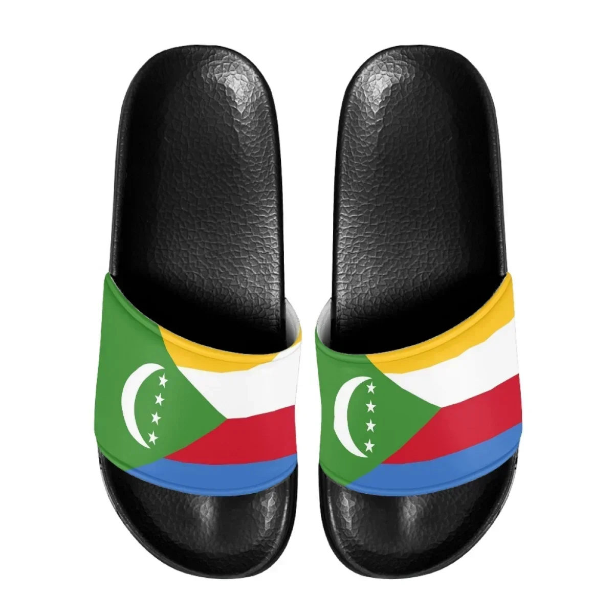 Print On Demand Summer Women Slippers Comoros Flag Pattern Non Slip Home Bathroom Slippers For Youth Girls Beach Slides Female