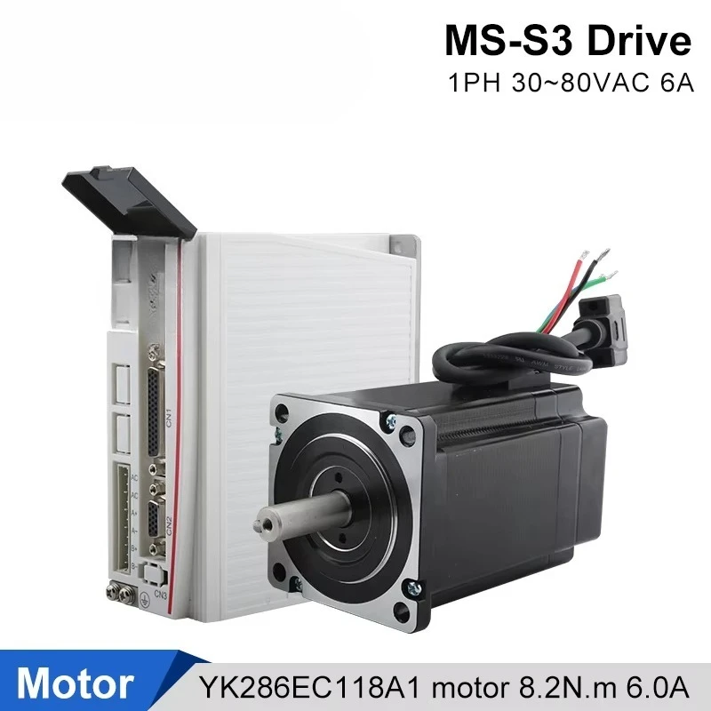 Drive Ms S3 and Motor Ykc286c118a1 Encoder Cable 8m Ms-S3 Full Mss3 Hybrid Servo Drive with Ykc286c1 Complete Kit