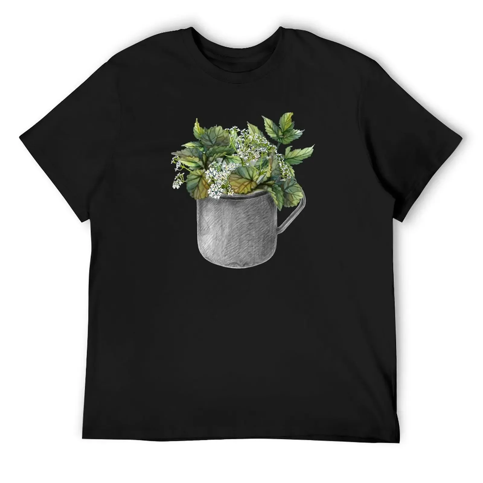 

Mug with green forest growth T-Shirt oversize t-shirts man summer tops summer clothes T-shirts man cotton t shirt men