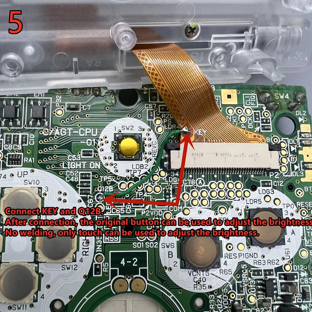 Nieuwe 2022 nieuwe GBASP IPS LCD geen gesneden schaal vereist eenvoudig te installeren 3.0 "IPS LCD met hoge helderheid en shell-kit voor Gameboy