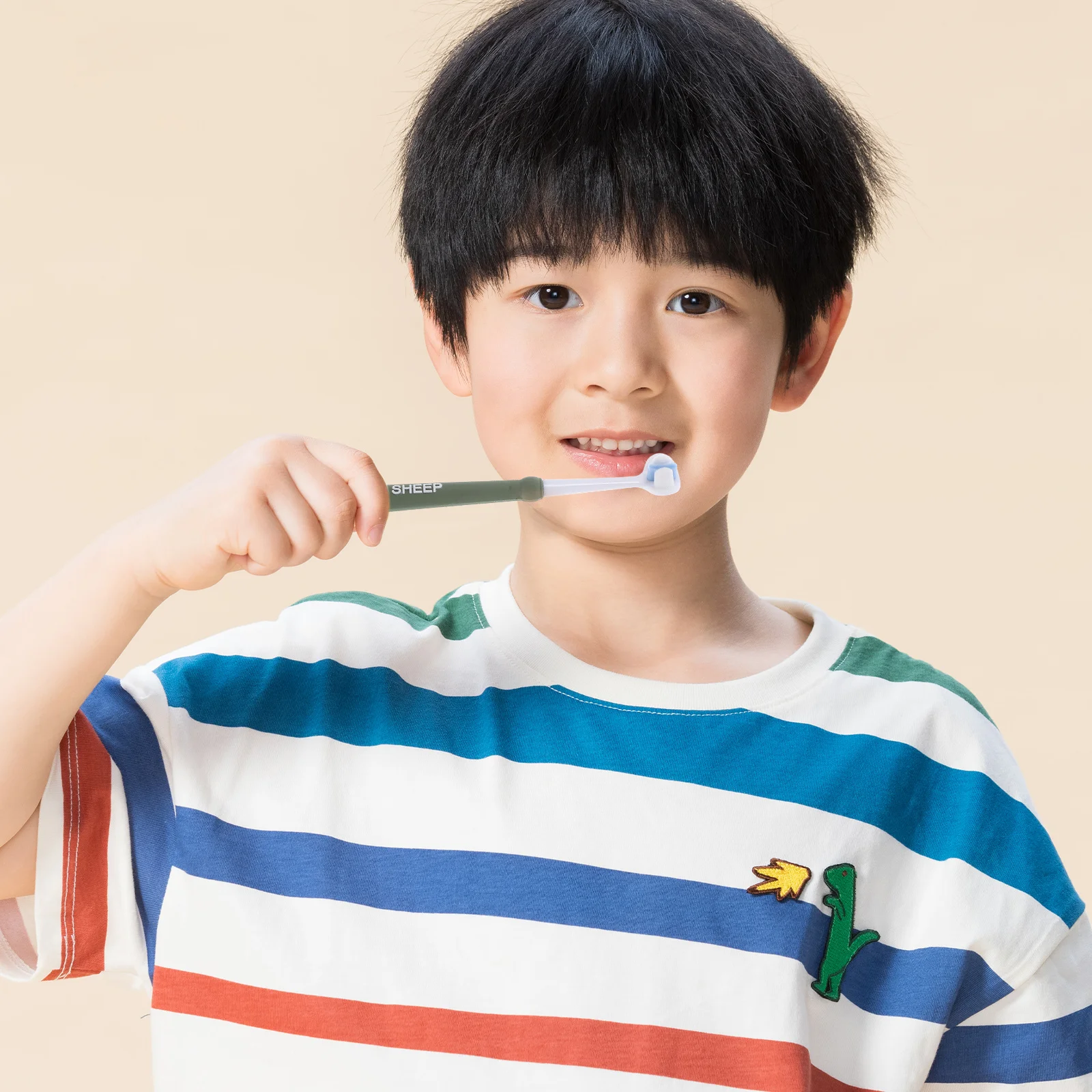 

4Pcs Three-Sided Kids Toothbrush Soft Bristles Gentle Gum Care Easy Grip Handle Toddler Boys Girls Baby Toothbrush