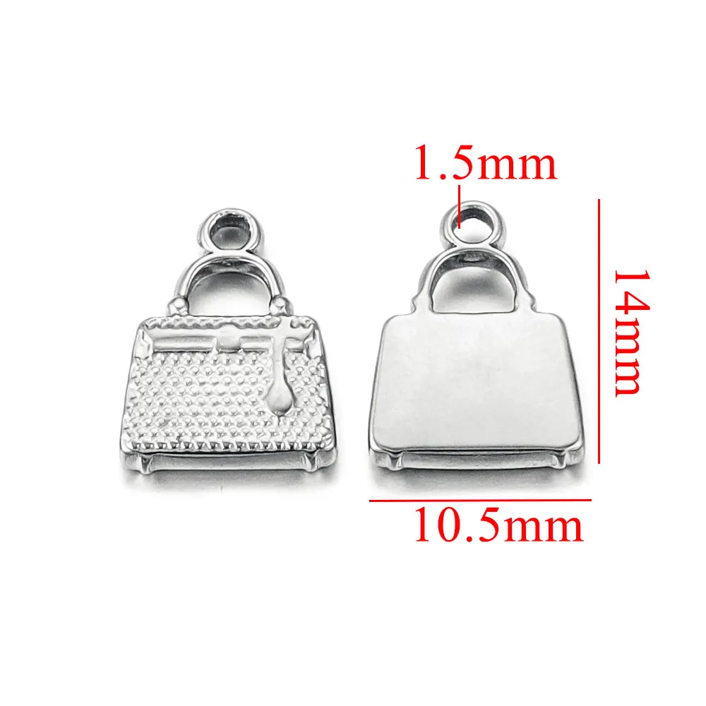 10Pcs Stainless Steel Gold-plated Small Charm Sun Flower Pendants