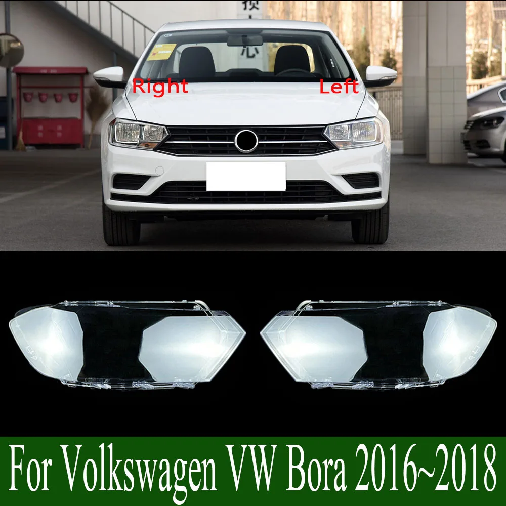 

For Volkswagen VW Bora 2016~2018 Kap Lampu Transparan Penutup Lampu Depan Penutup Lampu Depan Kerangka Lensa Plexiglass