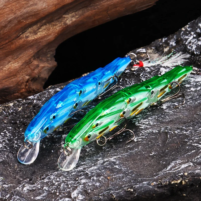 WEIHE 1 Stück/3 Stück Qunyu Mino A 11cm14g Luya Kunstköder Hartköder-Set Weitwurf Langsam Sinkend