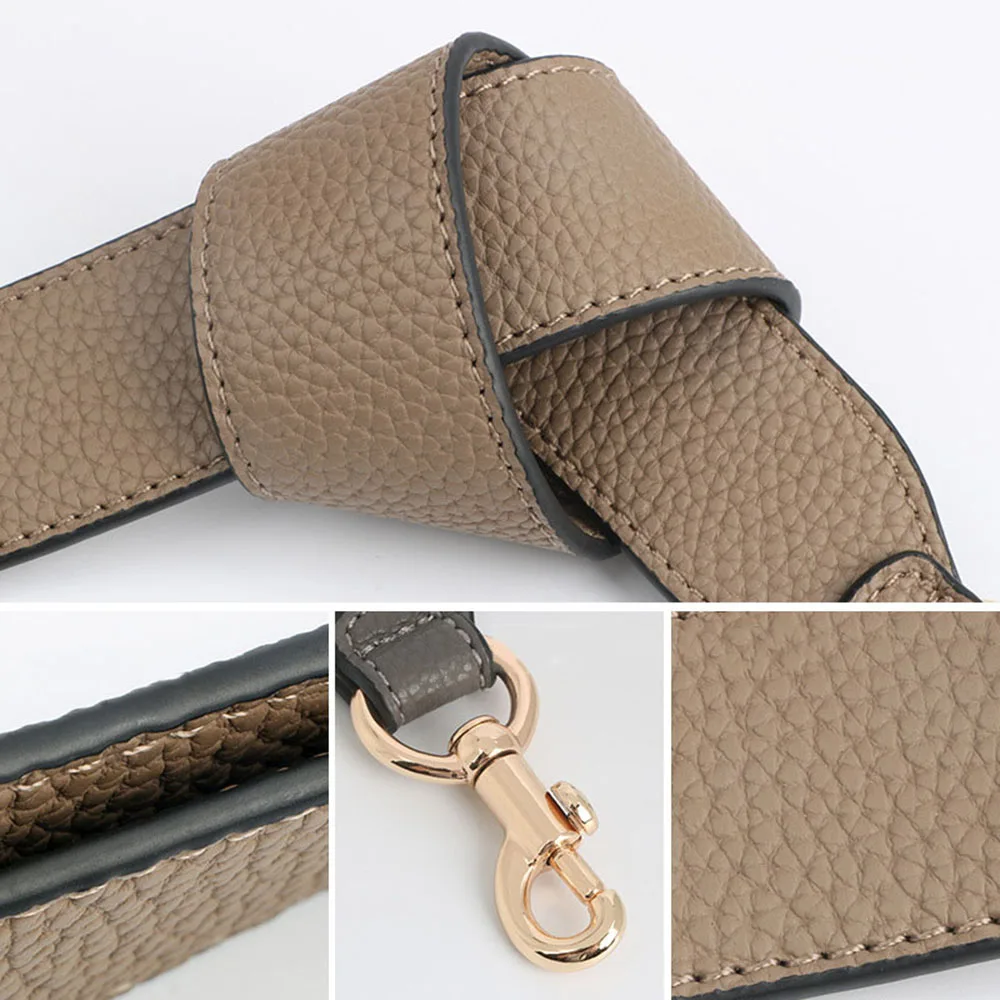 PU Leather Shoulder Bag Strap Adjustable Women Crossbody Strap Accessories Wide Purse Bag Handle Armpit Bag Strap Replacement