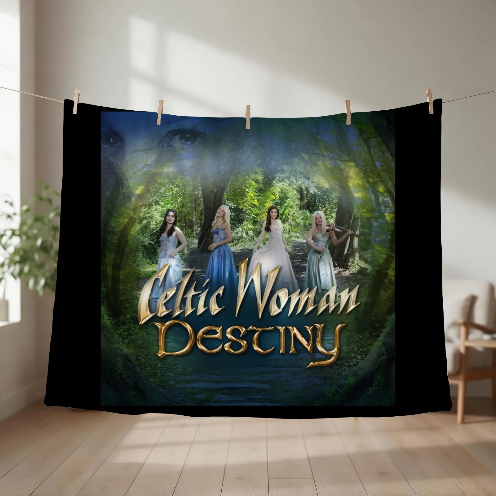 Celtic Woman destiny Throw Blanket Polar Single Cute Plaid Soft Blankets