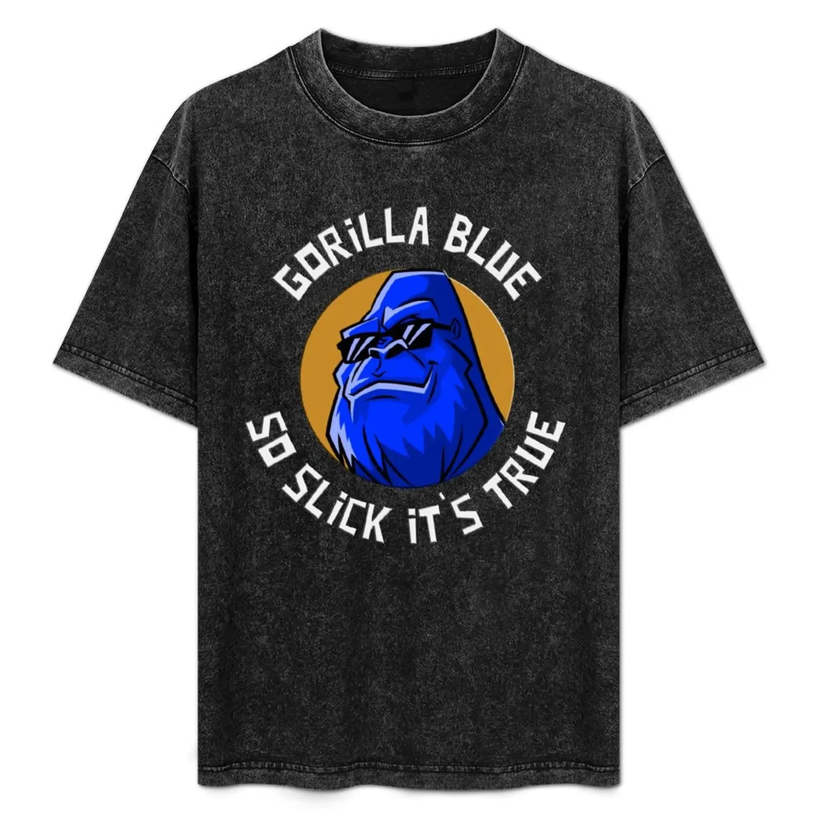 

GORILLA BLUE IN SUN GLASSES COOL GORILLA T-Shirt Vintage Style Printed Top
