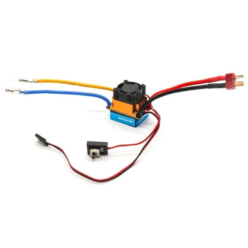 

Brushed Motor Electronic Speed Control RC Dustproof ESC 480A for 1/10 Remote Control Car Model Toy RC Ship Accessories 15UB