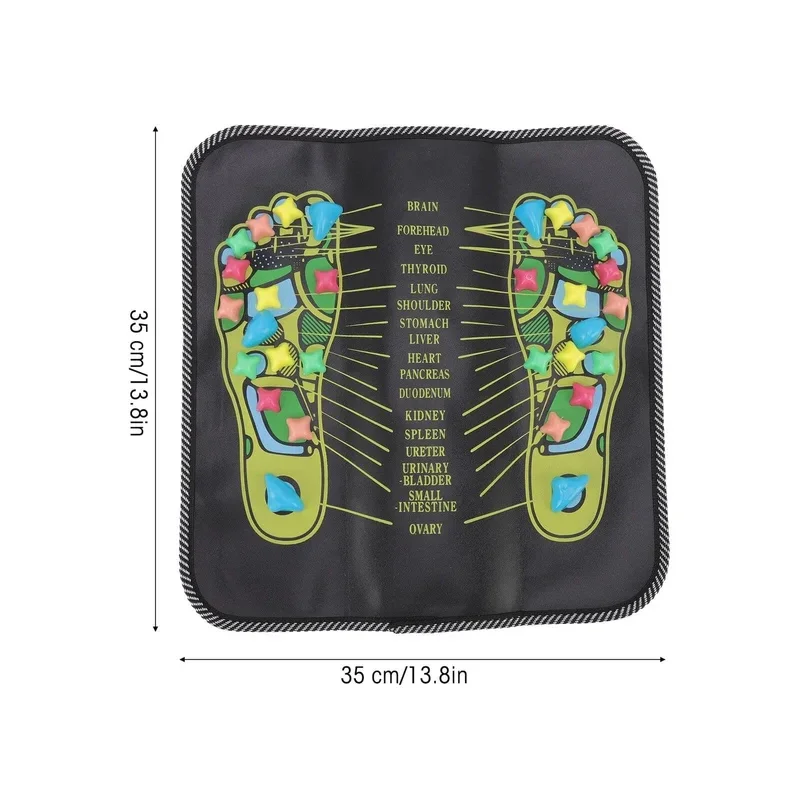 

Массажная подушечка для ног с имитацией гальки, акупрессурная пластина, массажер для ног, массаж ног, чудо, прочная подушечка для акупрессуры, домашняя подушечка для ног